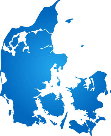 map of Denmarkのイラスト素材