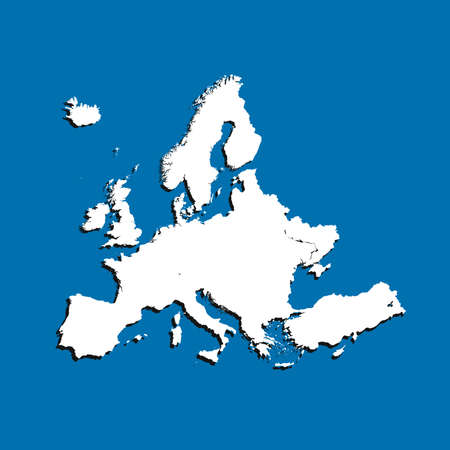 map of Europeのイラスト素材