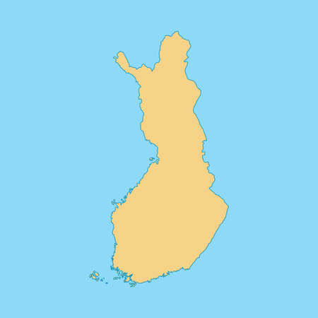 map of Finlandのイラスト素材