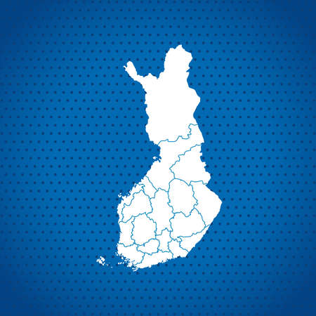 map of Finlandのイラスト素材