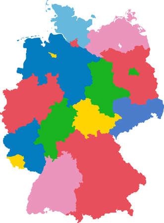 map of Germanyのイラスト素材
