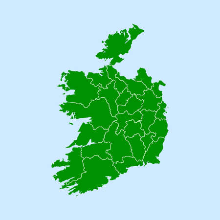 map of Irelandのイラスト素材