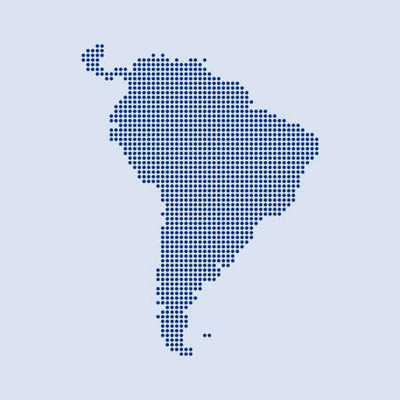 map of South Americaのイラスト素材