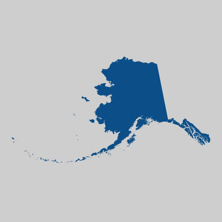map of Alaskaのイラスト素材