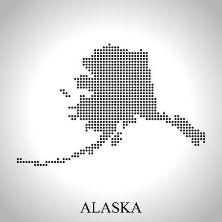 map of Alaskaのイラスト素材