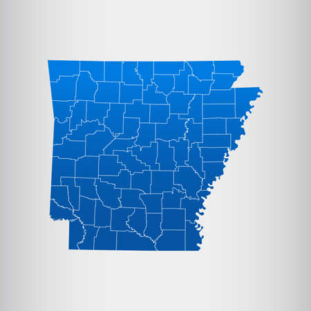 map of Arkansasのイラスト素材