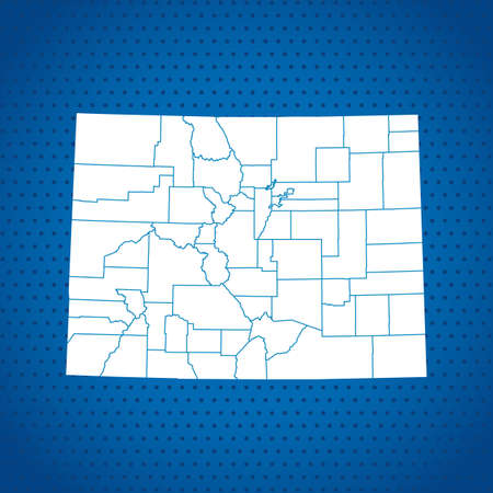 map of Coloradoのイラスト素材