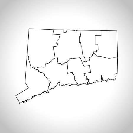 map of Connecticutのイラスト素材