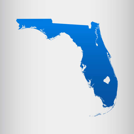 map of Floridaのイラスト素材