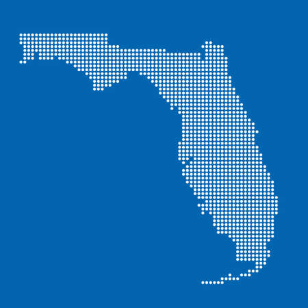 map of Floridaのイラスト素材