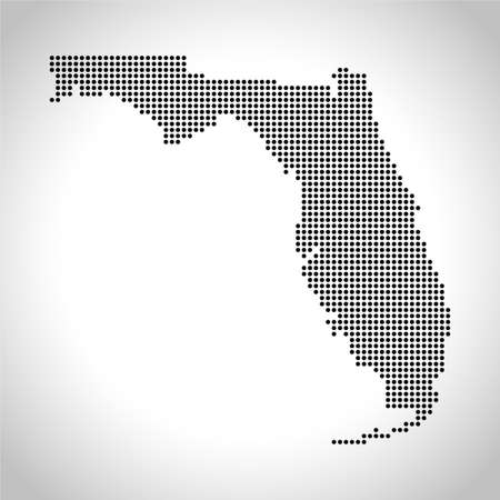 map of Floridaのイラスト素材