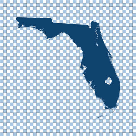 map of Floridaのイラスト素材