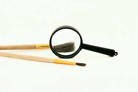 zoom tool on white の素材