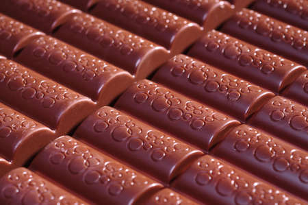 Close up of a chocolate block