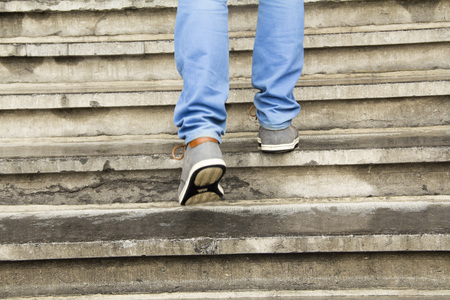 One walkon on the stairs
