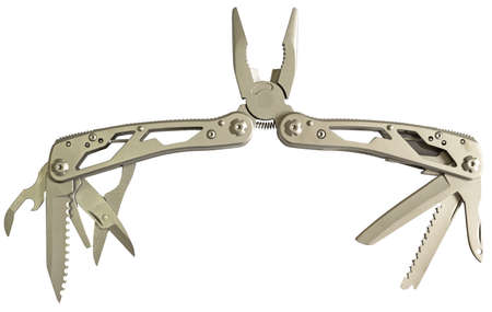 Steel Multi Tool Plier Scissors Knife Camping Hunting.