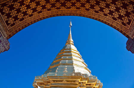 Phra That Doi Suthep, Chiang Mai, Thailandの写真素材