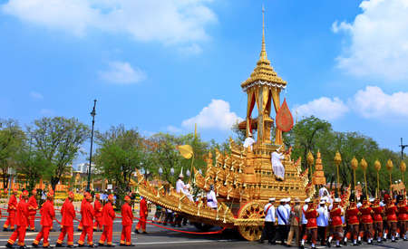 BANGKOK, THAILAND - APRIL 9: The Royal Cremation Ceremony of Prince Bejaratana Rajasuda Sirisobhabannavadi on April 9, 2012のeditorial素材