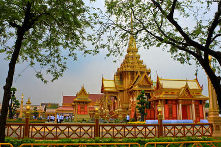 BANGKOK, THAILAND - APRIL 9: The Royal Cremation Ceremony of Prince Bejaratana Rajasuda Sirisobhabannavadi on April 9, 2012のeditorial素材