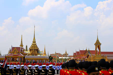 BANGKOK, THAILAND - APRIL 9: The Royal Cremation Ceremony of Prince Bejaratana Rajasuda Sirisobhabannavadi on April 9, 2012のeditorial素材