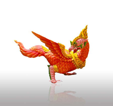 Bird sculptures in mythology, bird animals in Thai literature.の写真素材