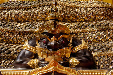 Image of Rahu statue at the temple in Thailandの写真素材