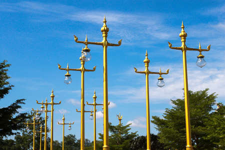 Traditional Thai style light pillar