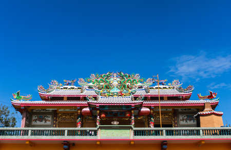 Typical Asian Chinese templeの写真素材
