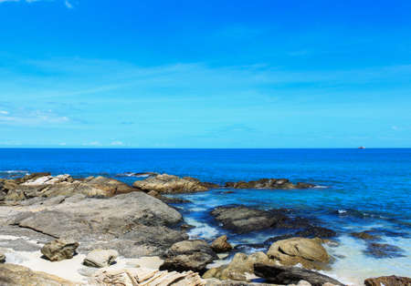 Beautiful tropical seascape. beach and sea.の写真素材