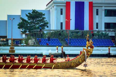 Thai royal barge, supreme art of Thailand.のeditorial素材