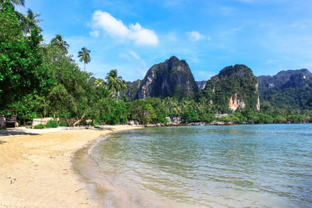 Tropical Dream Beach,Railay beach in Krabi Thailandの写真素材