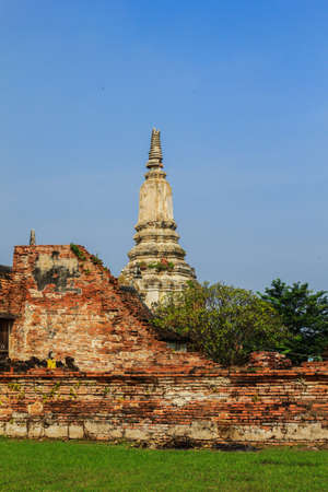 Ruins Temple at Ayutthaya, Thailandの写真素材