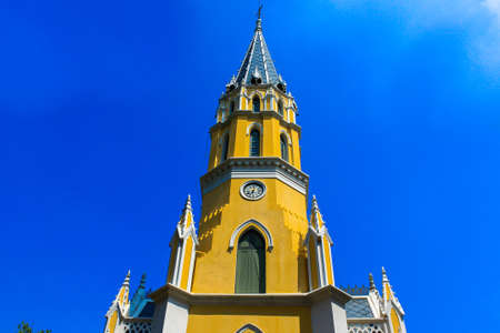Thai temple built in gothic style located near Bang Pa In palace in Ayutthaya province, Thailand の写真素材