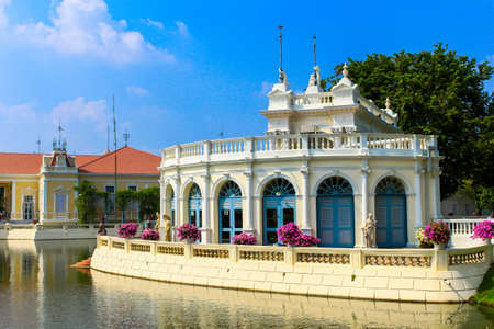 Royal summer residence Bang Pa In, Thailandの写真素材