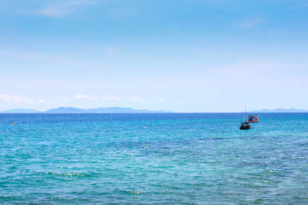 Seascape view in sunny summer dayの写真素材