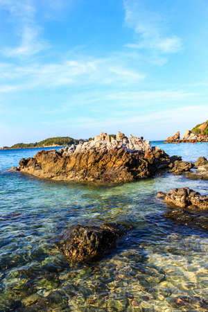 Beautiful tropical beach in Koh Larn, Thailandの写真素材