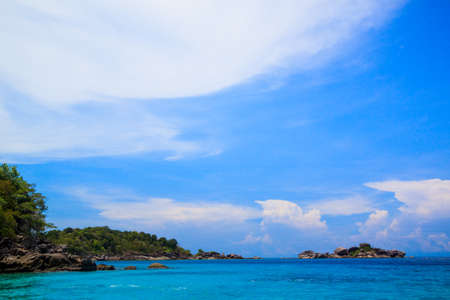A paradise with perfect crystal clear sea, Similan islands, Andaman, Thailandの写真素材