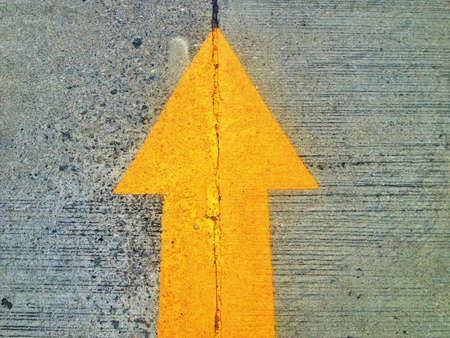 arrow on Surface trafficの写真素材