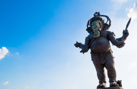 Ganesha, Hindu God statueの写真素材