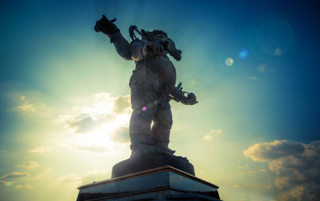 Ganesha, Hindu God statueの写真素材