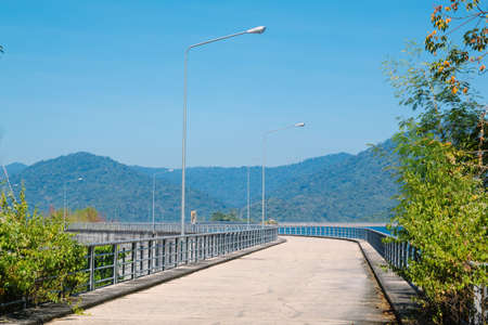 Landscape of Khun Dan Prakarnchon Dam, Nakhon Nayok,Thailand.の写真素材