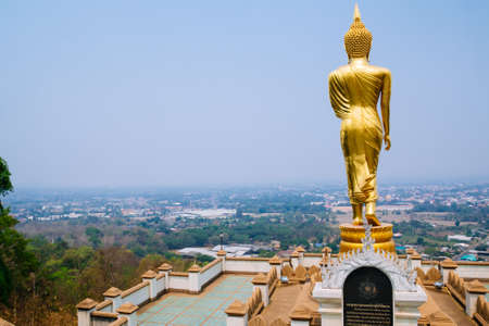 Buddha image in Wat Phra That Khao Noi Temple at Nan, Thailand.の写真素材