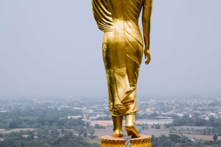 Buddha image in Wat Phra That Khao Noi Temple at Nan, Thailand.の写真素材