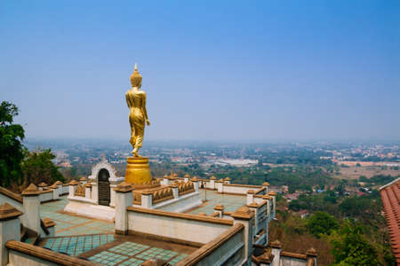 Buddha image in Wat Phra That Khao Noi Temple at Nan, Thailand.の写真素材