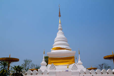 Buddha image in Wat Phra That Khao Noi Temple at Nan, Thailand.の写真素材