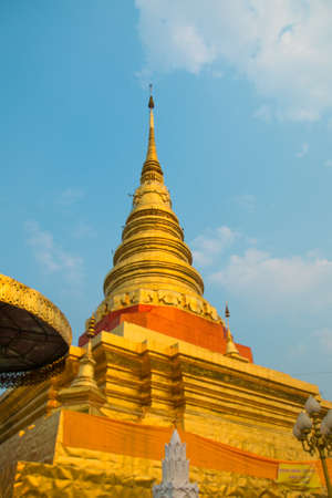 Wat Phra That Cho Hae Temple, Phare, Thailandの写真素材