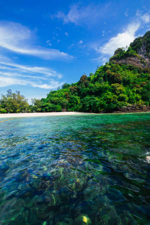 The beautiful landscape of Poda Island in Krabi province, Thailand.の写真素材