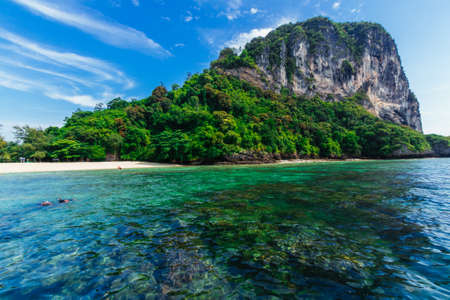The beautiful landscape of Poda Island in Krabi province, Thailand.の写真素材