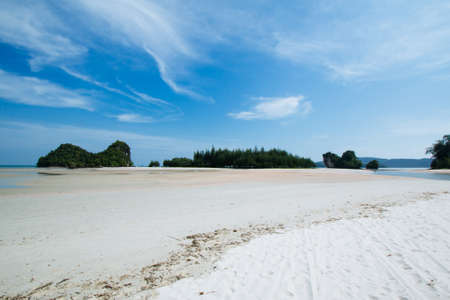 Tropical island and beach, Krabi, Thailandの写真素材