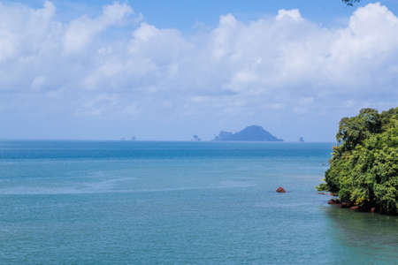 Tropical island and beach, Krabi, Thailandの写真素材